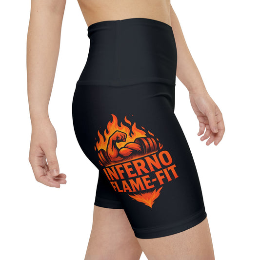 “Inferno Flame - Fit” - Women's Workout Shorts